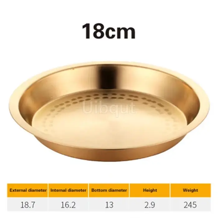 Assiettes en cuivre de poulet à la vapeur pur, grandes assiettes de poulet, disque en laiton, assiet