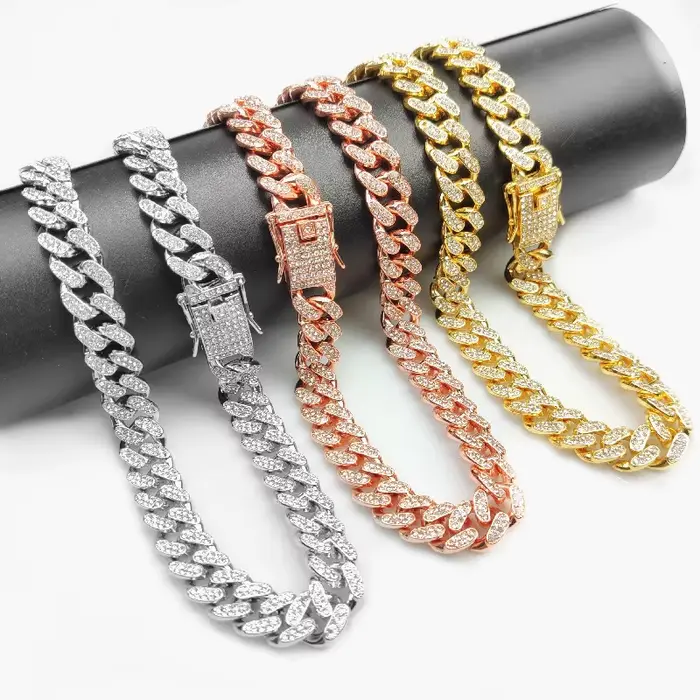 Collier de luxe pour chien, chaîne en diamant scintillant pour animaux de compagnie, pour petits, mo