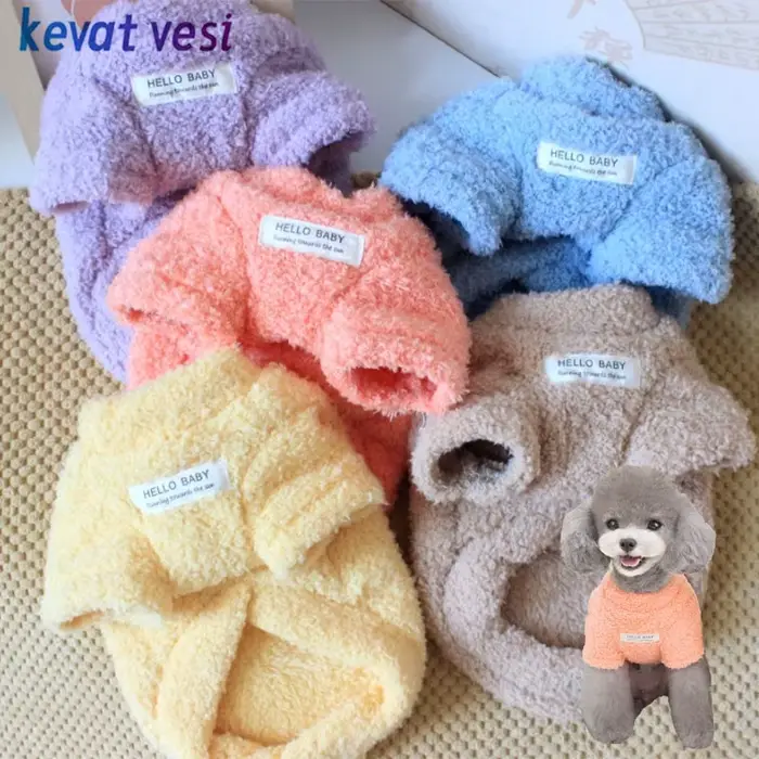 Pull d'hiver chaud en peluche pour chiens, vêtements pour chiens de petite et moyenne taille, mantea