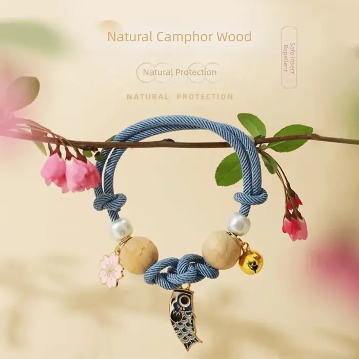 Collier anti-puces réglable pour chat