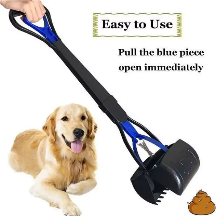 Pelle à merde pour chien, pince à mâchoire, robuste, à Long manche, pour chien, chiot, chat, cueille