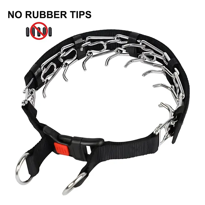 Collier d'entraînement à griffes pour chien – Collier de pincement avec embouts confortables en caou