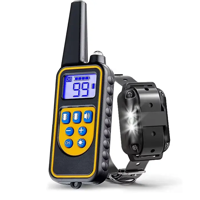 Collier de dressage électrique pour chien, 800m, détachable, Rechargeable, Anti-aboiement, choc, Vib