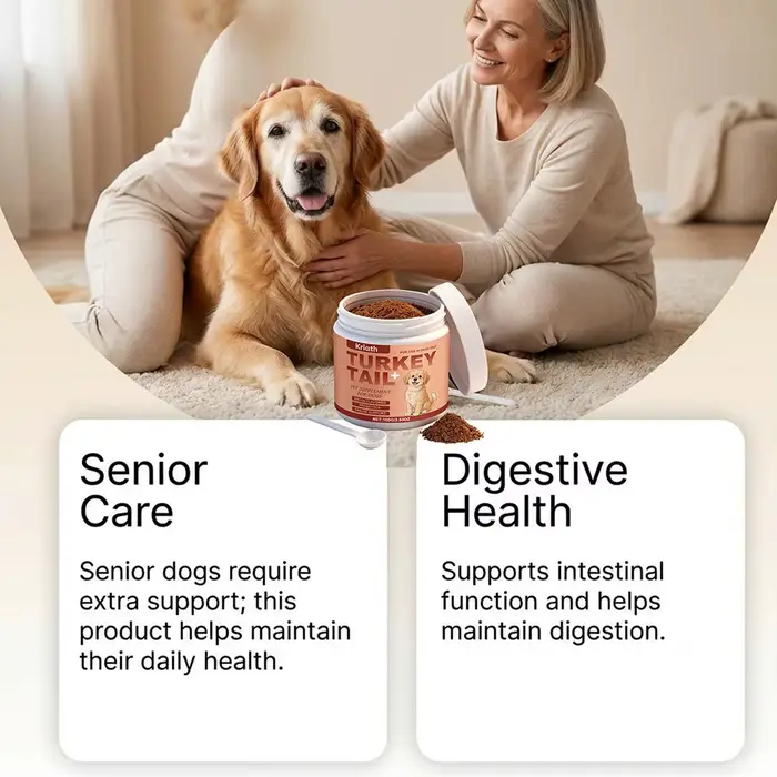 Complément alimentaire pour chiens de 100 g – Défense immunitaire quotidienne, favorise une fonction immunitaire saine pour toutes les races, poudre facile à mélanger