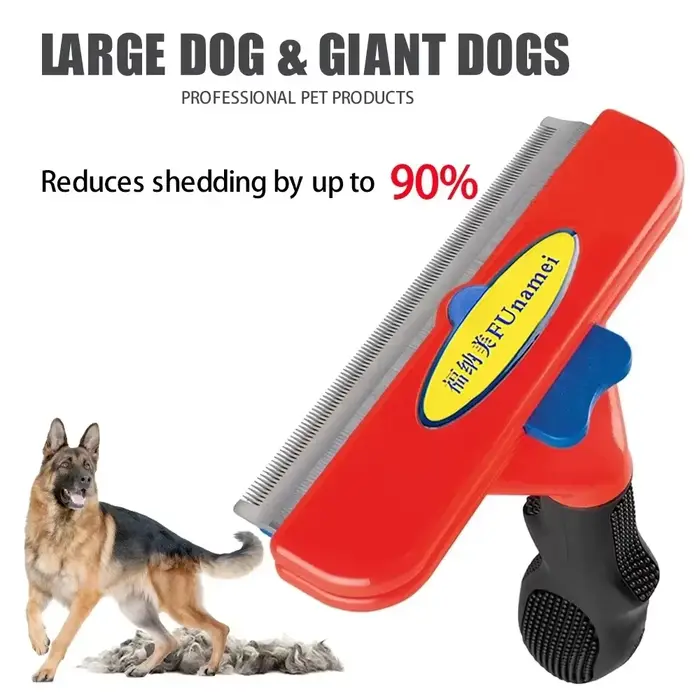 Grand peigne d'épilation pour chien, brosse pour gros chien, brosse de toilettage pour animaux de co
