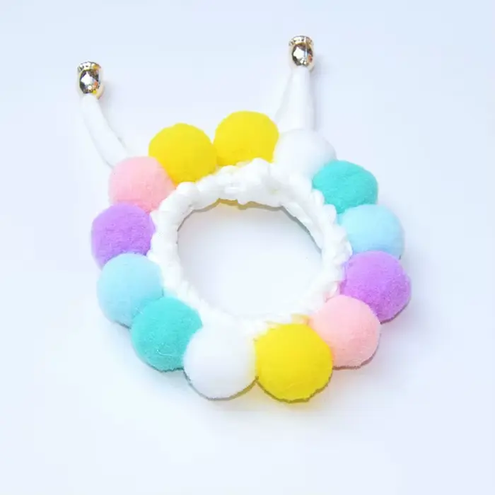 Collier Pom Pom pour animaux de compagnie, mignon chien chat, collier pour chien doux, écharpe, acce
