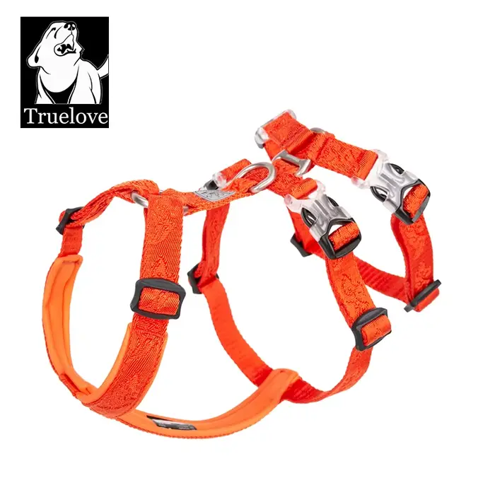 TRUELOVE-Nylon SFP Double-H personnalisé pour chien, coulé respirant et réglable, sans traction, YH1