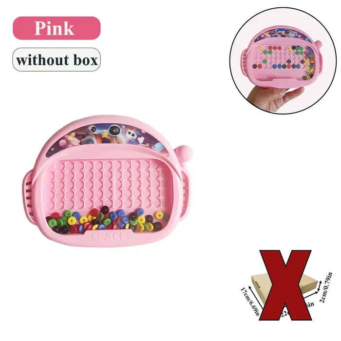 Tableau magnétique pour enfants avec stylo et perles, jouet de dessin, cadeau Montessori, garçons et