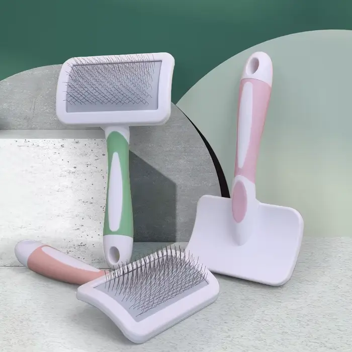 Brosse démêlante pour poils d'animaux, peigne pour chiens et chats, toilettage pour poils longs, bro