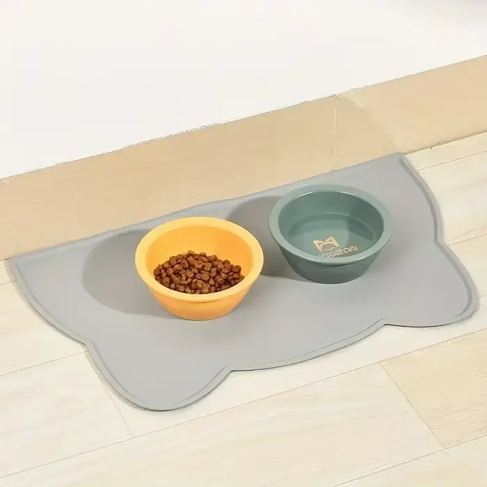 Tapis d'alimentation pour animaux de compagnie, pour chiens et chats, tapis en silicone pour nourrit
