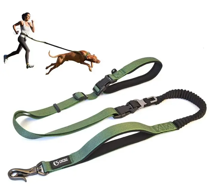 Laisse pour chien mains libres TSPRO pour la marche et la course avec ceinture de sécurité pour voiture