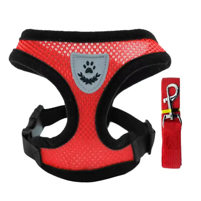 Ensemble de harnais pour chiot, accessoires pour chiens, gilet réglable pour chiot et chat, bouledog