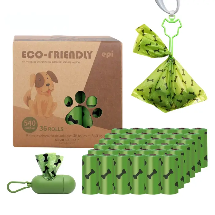 EPI biodégradable sac poubelle pour animaux de compagnie sacs de merde de chien distributeur de sacs