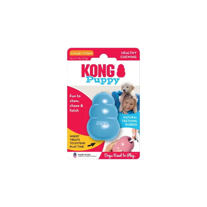 KONG-Jouet à mâcher classique pour chiens, taille XS, jusqu'à 5 artériels (2kg), gourde en caoutchou