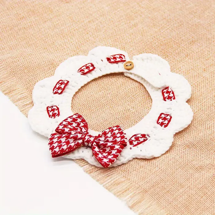 1 collier pour chat à la mode et mignon avec nœud papillon pour chats et chiens, idéal pour la décor