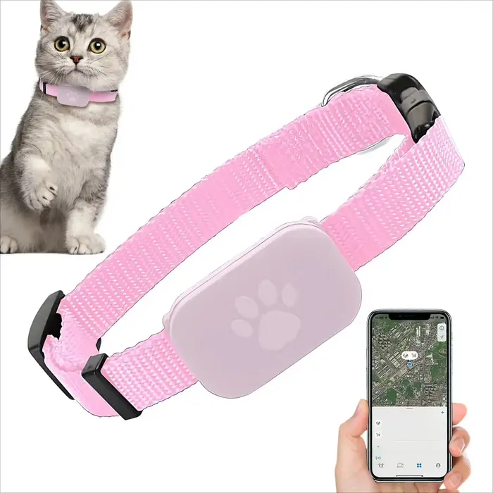 Collier GPS pour chat, pour chatons, avec protection de sécurité, batterie longue durée, localisation en temps réel, accessoires pour animaux de compagnie
