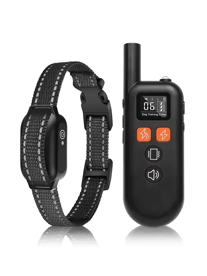 Collier d'entraînement pour chien, nouveau dispositif anti-aboiement avec télécommande de 1 kilomètr