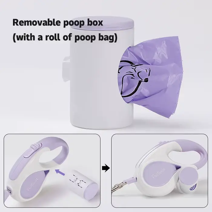 Laisse rétractable automatique pour chien
