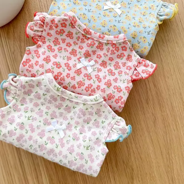 Mode chiot chien vêtements été fleurs fines chiens vêtements pour petits chiens chiens vêtements chi