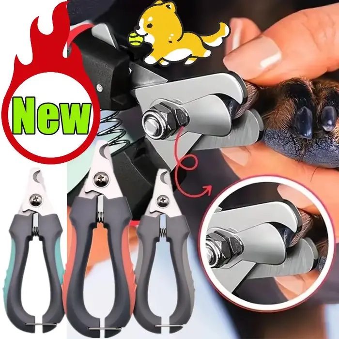 Coupe-ongles professionnel en acier inoxydable pour animaux de compagnie, ciseaux à griffes pour chi