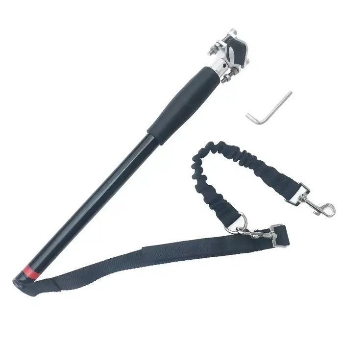 Nouvelle laisse de vélo pour chien à poignée libre, rétractable, facile à installer, laisse de vélo 