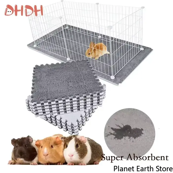 Doublure imperméable coordonnante pour animaux de compagnie, lapin, overd'Inde, petits articles pour