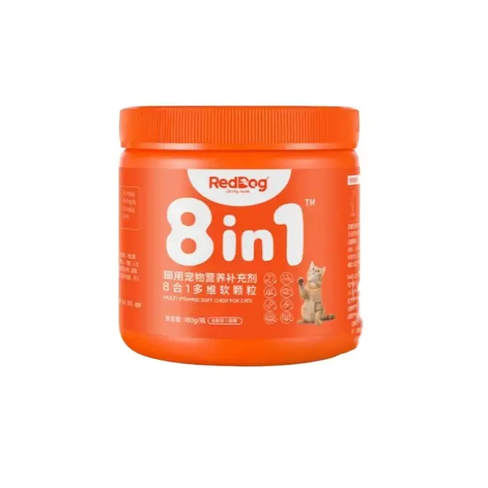 Complément nutritionnel complet 8-en-1 RedDog Pet 180g pour la santé des articulations, de la peau, 
