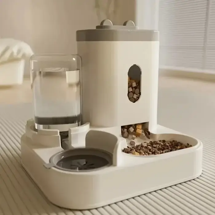 Mangeoire automatique bol de nourriture pour chien et chat avec fontaine d'eau grande capacité distributeur de stockage