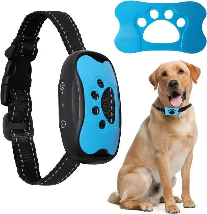 Dispositif Anti-aboiement pour chien de compagnie, collier d'entraînement pour chiens, Rechargeable 