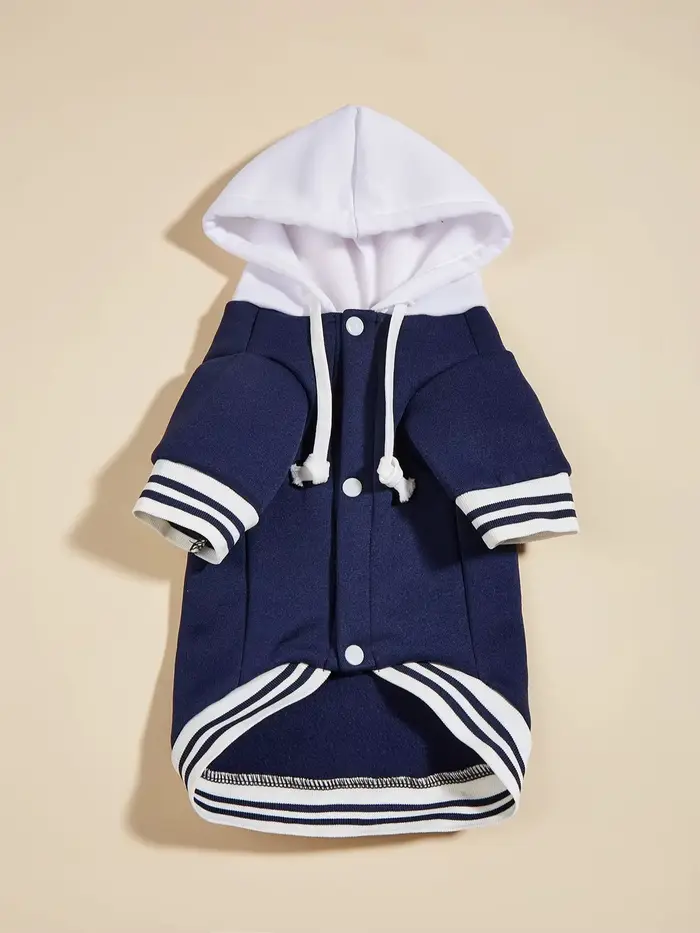Vêtements pour animaux de compagnie chien chat avec chapeau veste vêtements chauds et confortables a