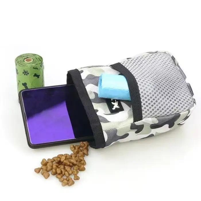 Sac de récompense pour chien, chiot, pour l'entraînement, les friandises, les aliments, la poche à nourriture, la pochette d'agilité, le sac à récompenses à porter à la taille.
