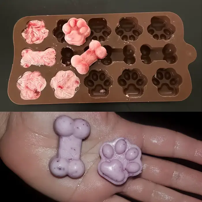 Moule en Silicone à 14 Grilles pour citrouille de Chien, Patte de Chat, Sophia, Chocolat, Gâteau, Ou