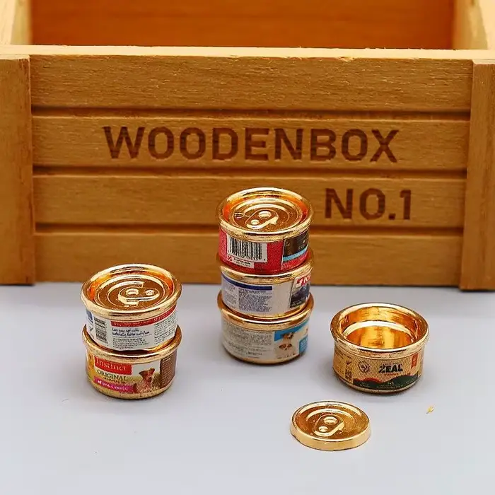 Xm TH 1/5 pièces, nouveaux jouets d'imitation, nourriture miniature pour animaux de compagnie (chat/chien) pour maison de poupée 1/12, décorations pour maison de poupée