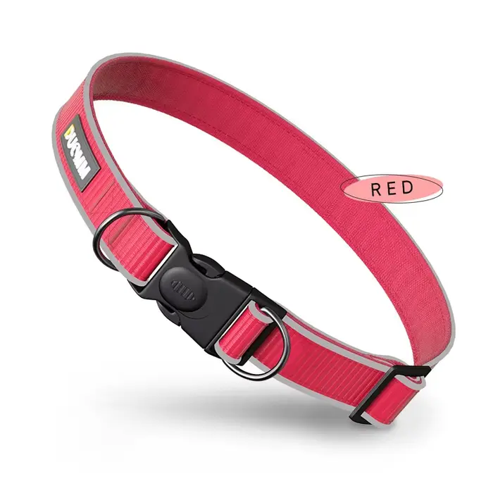 Collier pour chien de taille moyenne à grande, anti-évasion, martingale, robuste, en nylon réfléchis