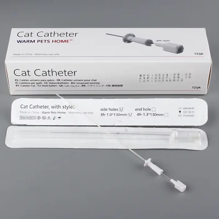 Cathéter urinaire pour chat avec stylet 3Fr 4Fr Consommables vétérinaires