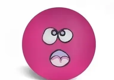 Jouet pour chien en latex non toxique, balle à expression mignonne, design interactif et souple pour