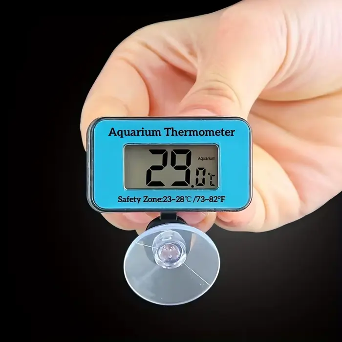 Thermomètre d'aquarium numérique LCD avec sonde ventouse mesure de thermomètre électronique d'eau d'