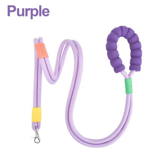 LL033 - Laisse bandoulière pour chien de 59 pouces, plusieurs façons de transporter, corde en nylon 
