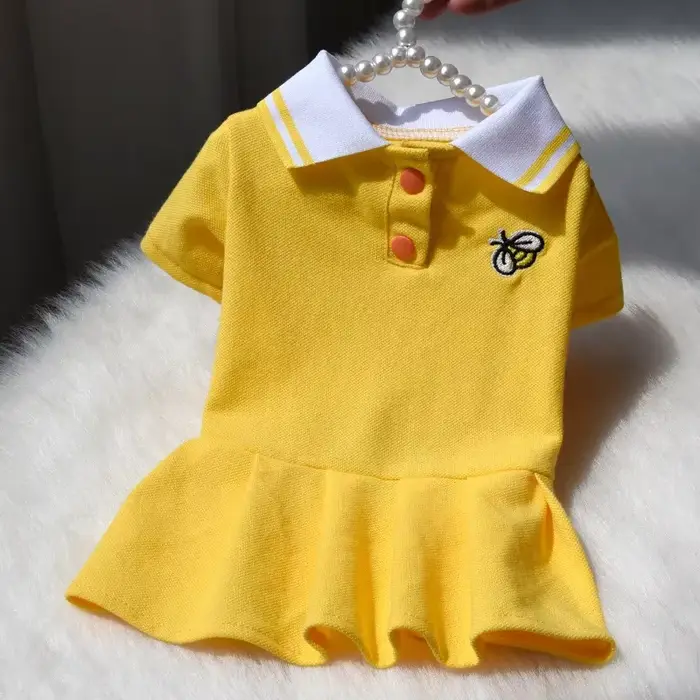 Robes Printemps-Été pour Petits Chiens, Vêtements pour Chiots, Jolies Robes Polo, Jupes pour Chats, 