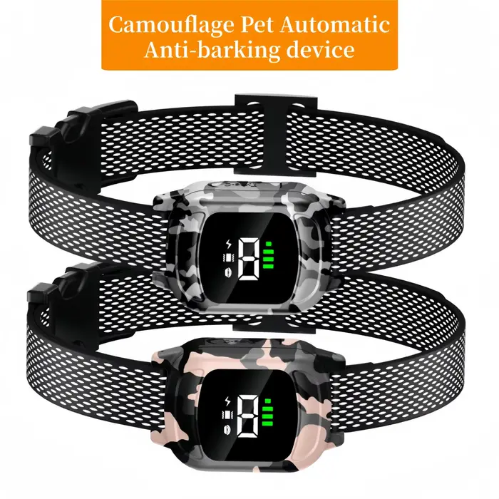 Collier de chien Anti-aboiement automatique de Camouflage