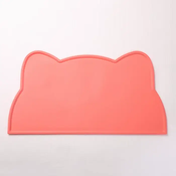 Tapis alimentaire en silicone pour animaux de compagnie, imperméable, antidérapant, sale, lavable et