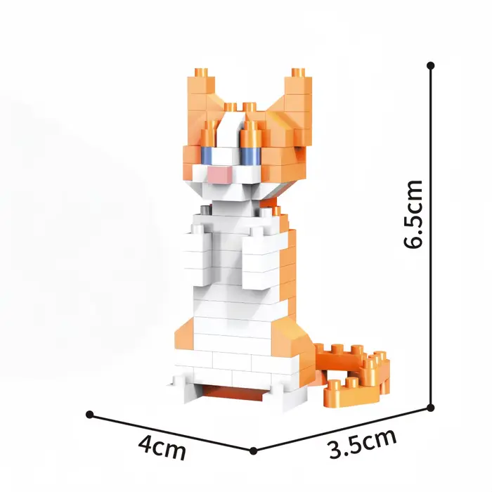Micro mini blocs de construction pour chien de compagnie, jouets mignons de style variété: cadeaux i
