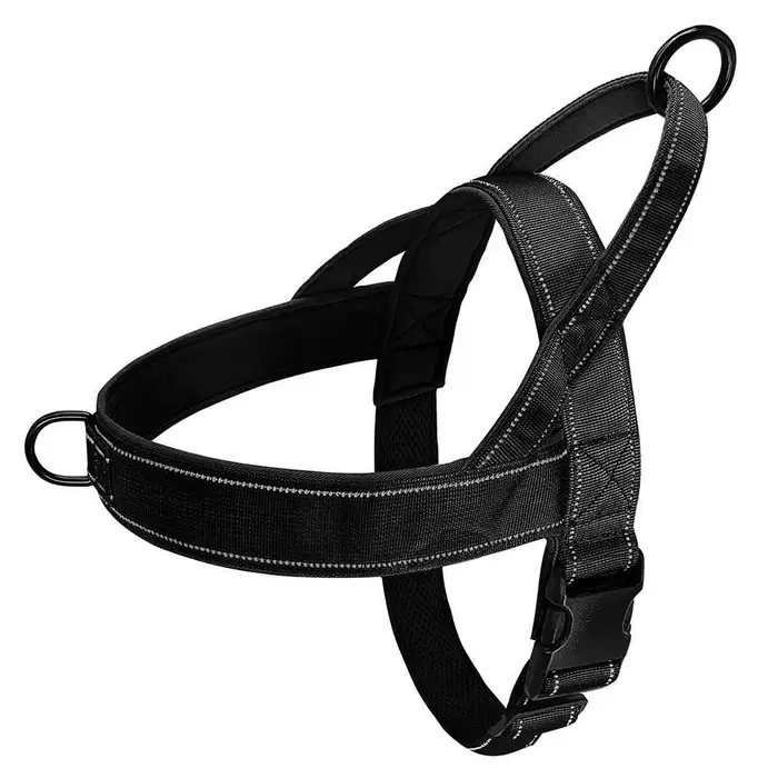 Harnais tactique anti-traction pour chien, harnais réglable en nylon pour animaux de compagnie, gile