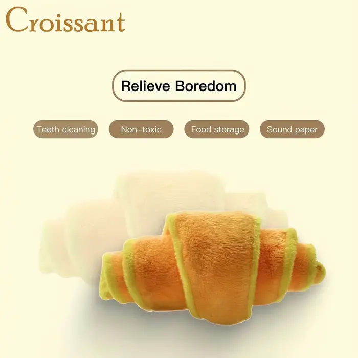 Jouet en peluche pour chien Croissant