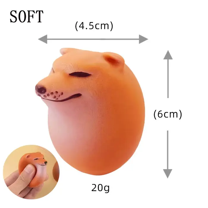 Shibako – œuf de chien créatif, jouet Squishy Fidget, réaliste en forme d'œuf, décor de bureau, Shib