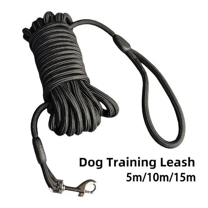 360 °   Laisse d'entraînement pour chien anti-emmêlement robuste, laisse de rappel et d'agilité long