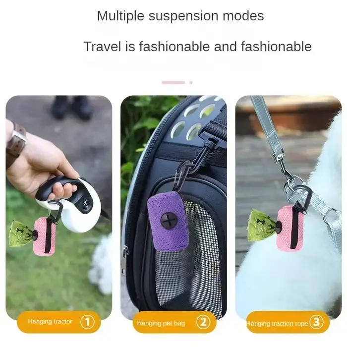 Distributeur de sacs de merde de chien suspendu