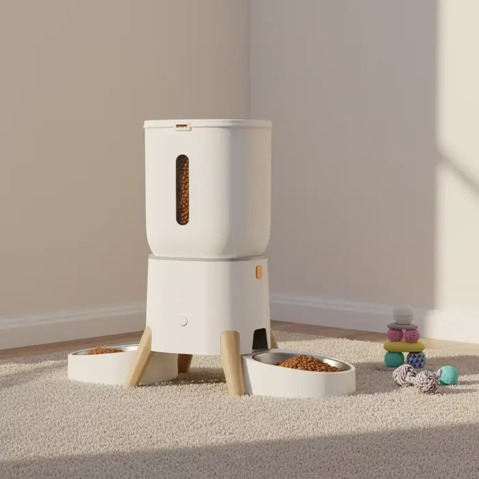 Distributeur automatique intelligent pour animaux de compagnie 5L - Machine d'alimentation à distanc