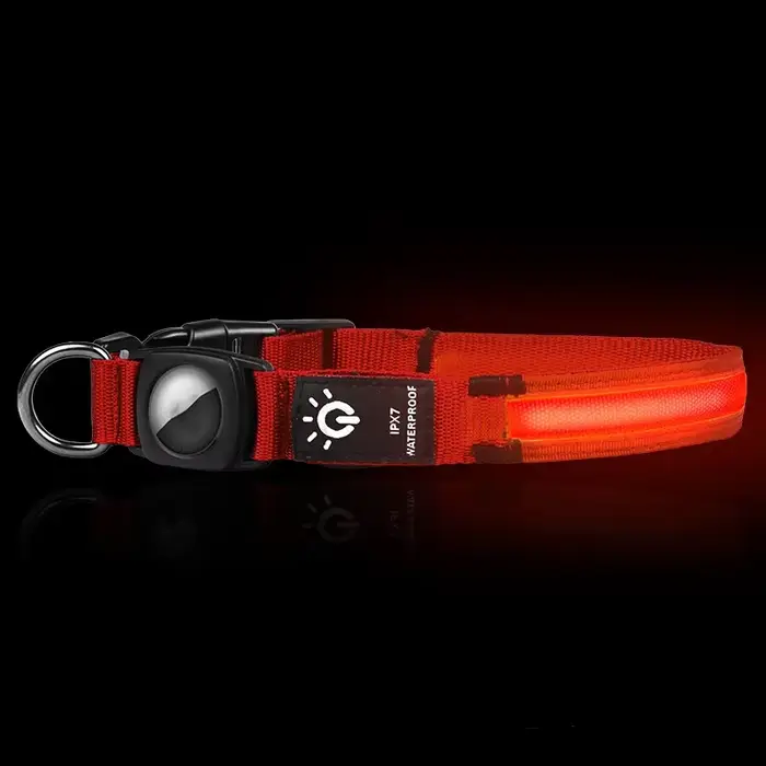 Collier de chien vente chaude Airtag manchon de protection sans positionnement Tracker LED étanche c