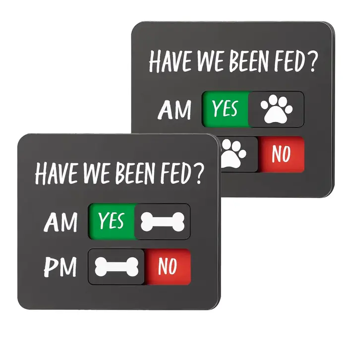 Tableau magnétique de suivi des repas pour chat et chien